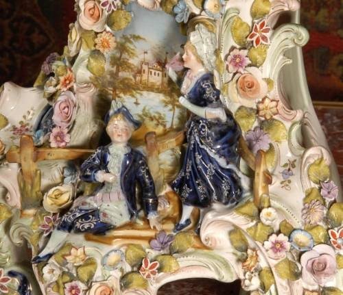 fig 4. Stunning Porcelain Boudoir Table Clock by Japy Freres